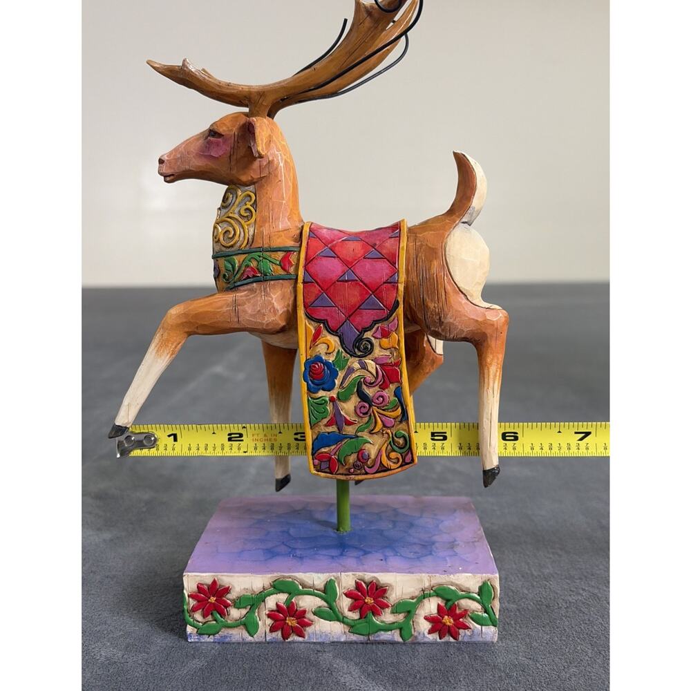 Heartwood Creek Jim Shore Reindeer Dash Away Red Blanket Figurine NIB 2004 - Picture 11 of 15